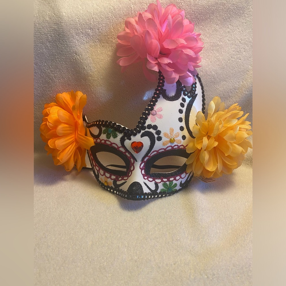 Floral Day of the Dead Mask